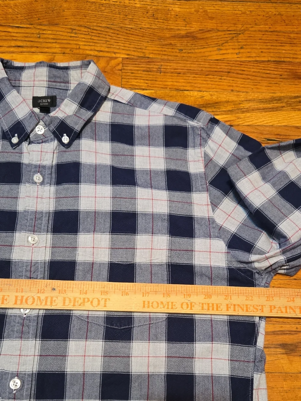 J Crew Shirt Men's Large Multicolor Plaid Oxford Button Down Long Sleeve Office